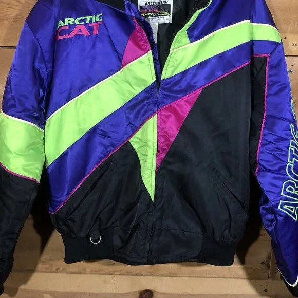 Vintage Arctic Cat 2-In-1 Retro Snowmobile Arcticwear Jacket Mens Size Medium
